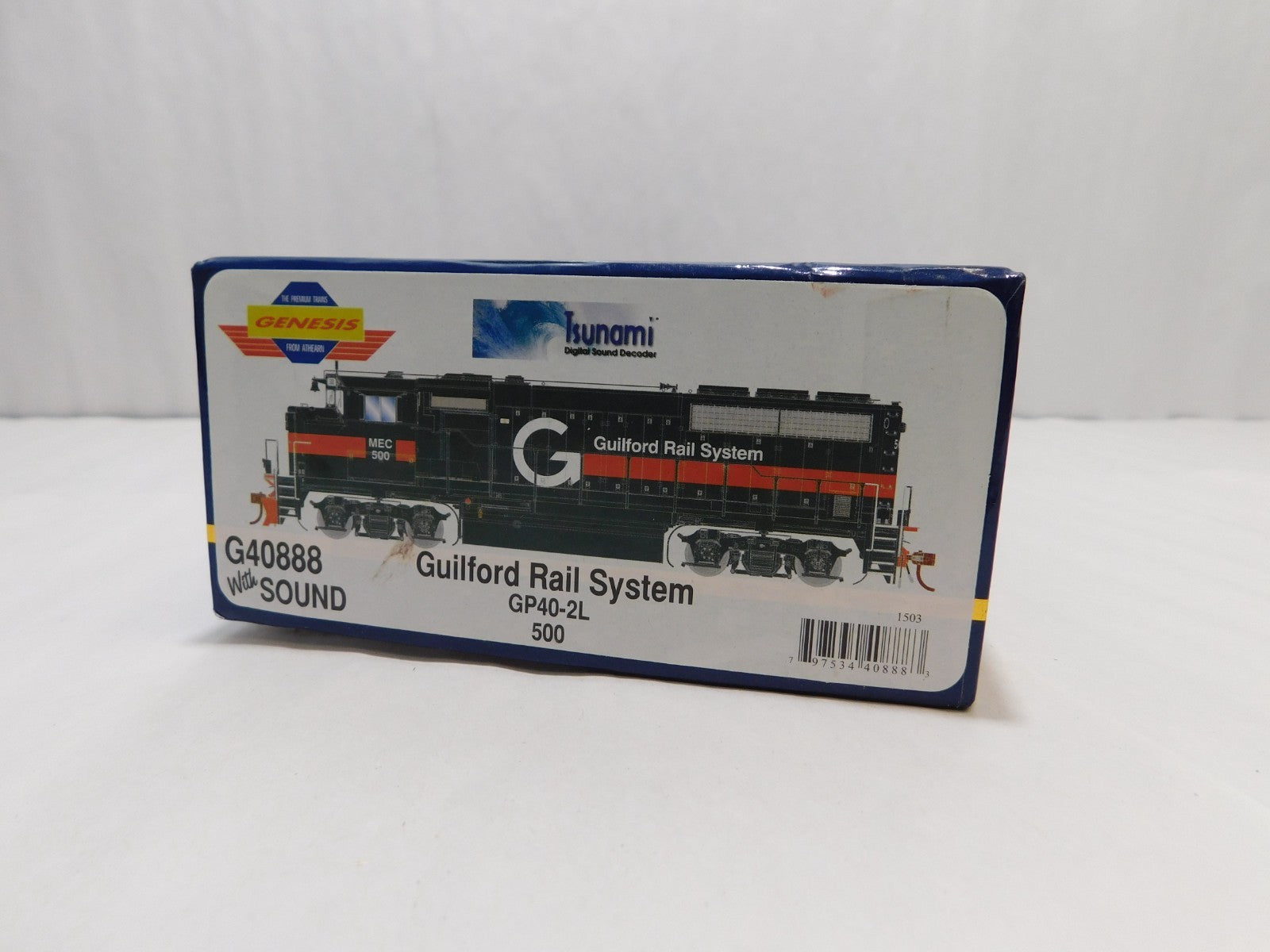 Athearn G40888 HO Scale Diesel Locomotive, DCC+Sound, Guilford Rail System #5002
