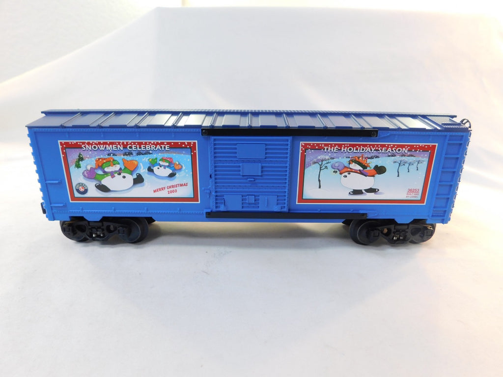 Lionel 6-36253 O Gauge 2003 Chrstmas Box Car, Snowmen Celebrate #362530