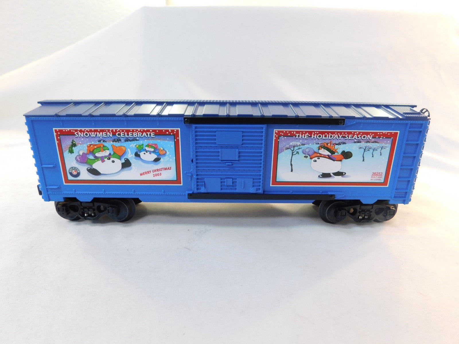 Lionel 6-36253 O Gauge 2003 Chrstmas Box Car, Snowmen Celebrate #362530