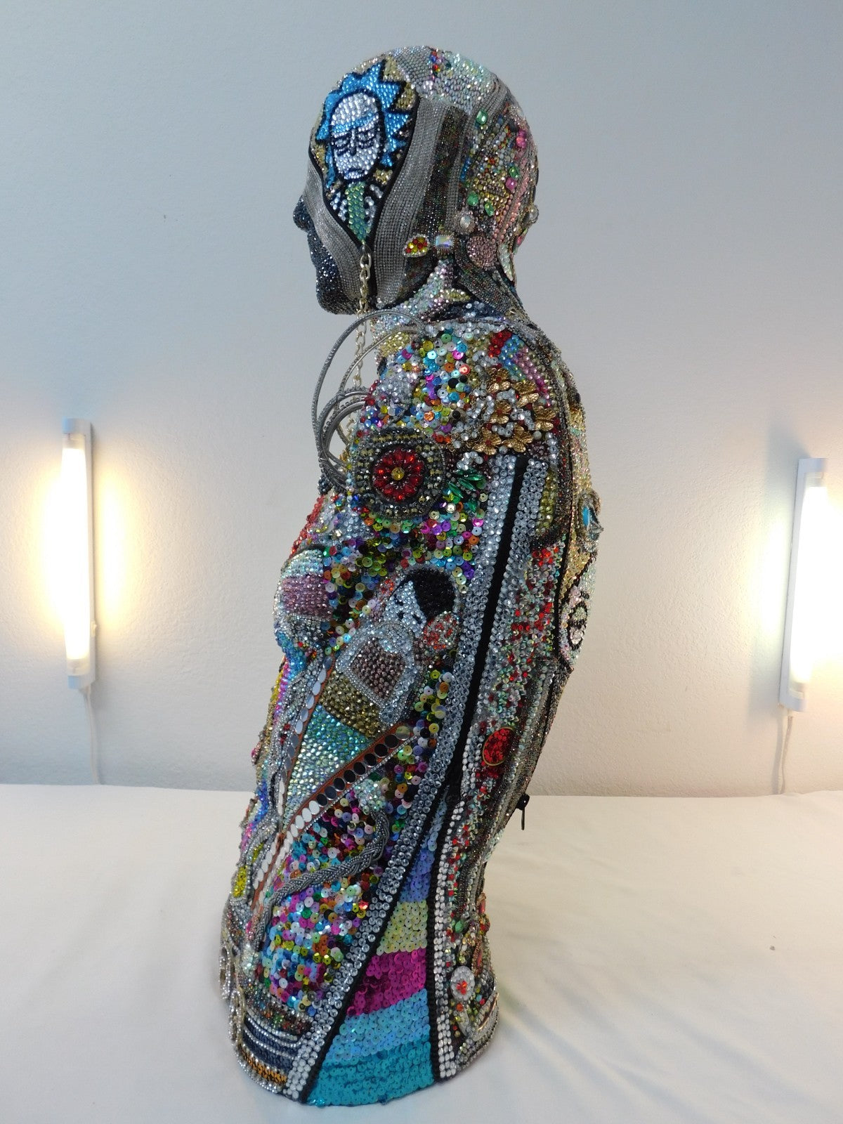 "The Zipper" - Jewelled Manequin Art Installation Sculpture2