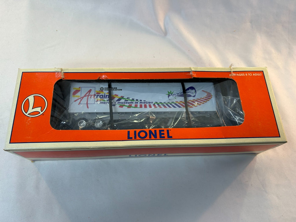 Lionel 6-19425 O Scale Flatcar with Trailer, CSX, Artrain *FREE SHIPPING*1