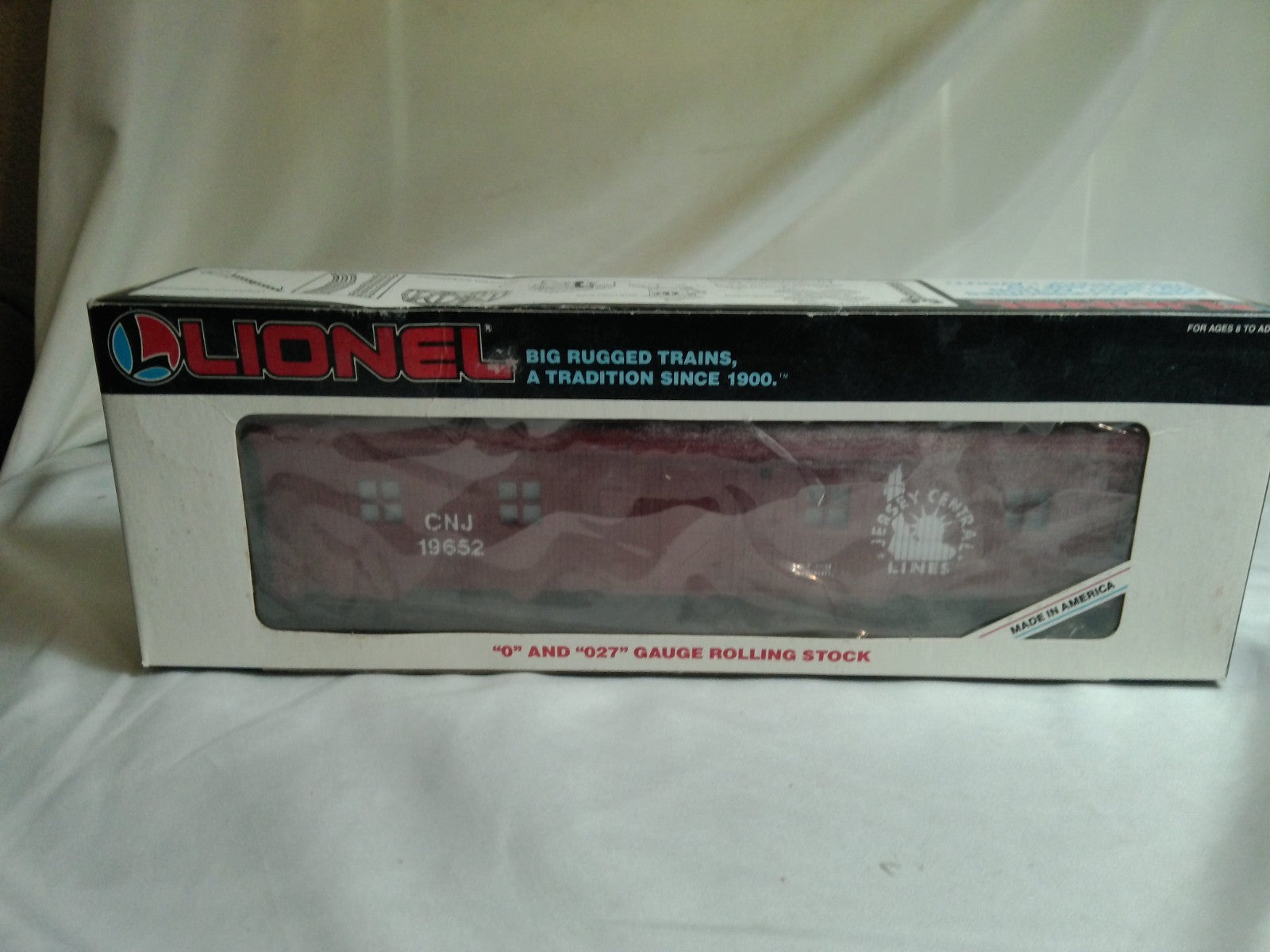 Lionel O Gauge Jersey Central Lines CNJ Bunk Car Road #19652 Used In Box0
