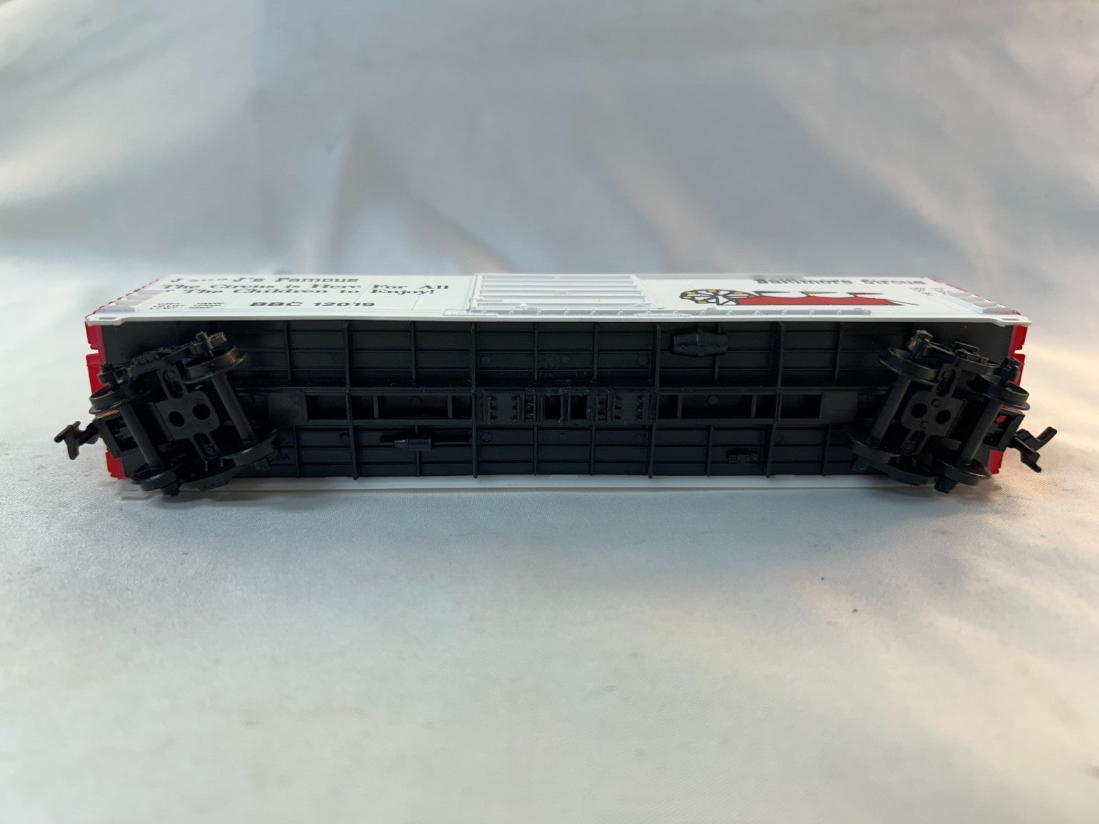 Bevbel Corp. 12019 HO Scale 50' Evans Tent Boxcar, Baltimore Circus #120195