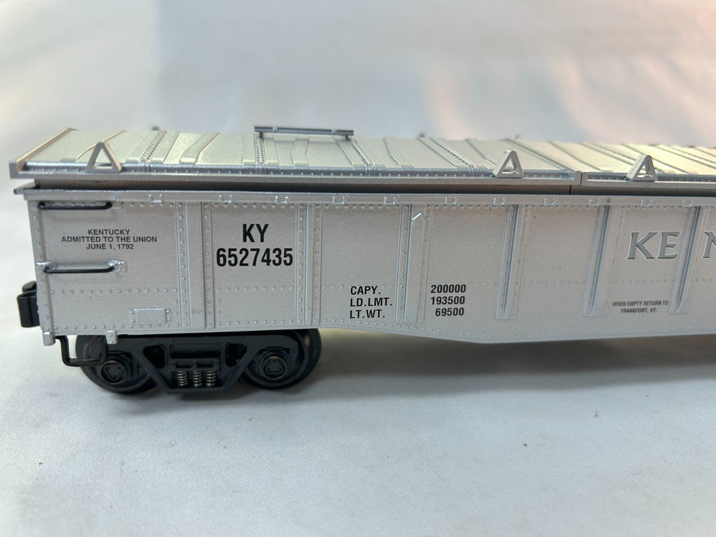 K-Line K652-7435 O Scale Kentucky Commemorative Quarter Gondola Bank3