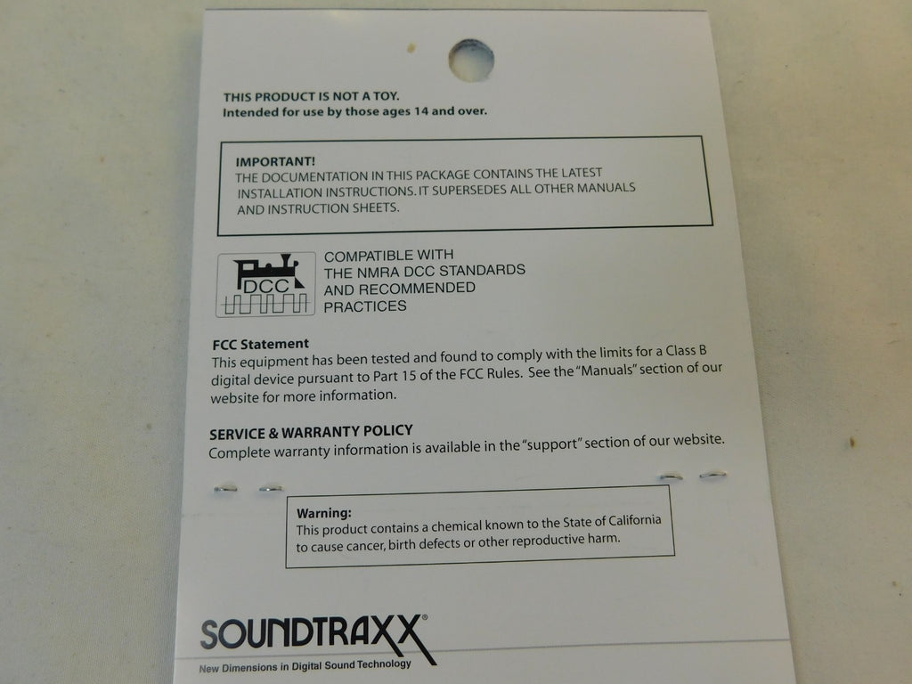 Soundtraxx 851002 MC1Z102SQ DCC Mobile Decoder1