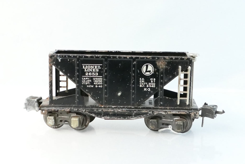 Lionel 2653B O Scale Hopper Lines Car, Black (No Box)1