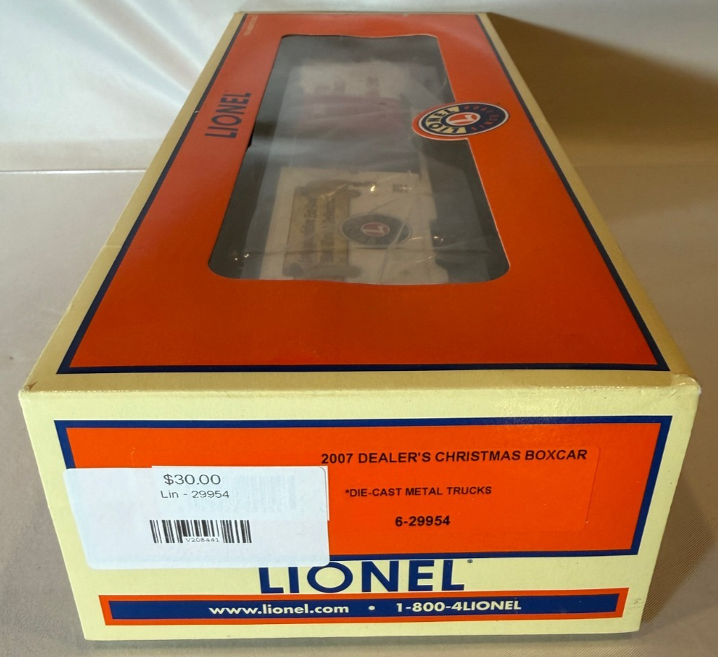 Lionel 6-29954 2007 Dealer's Christmas Box Car Die Cast 4