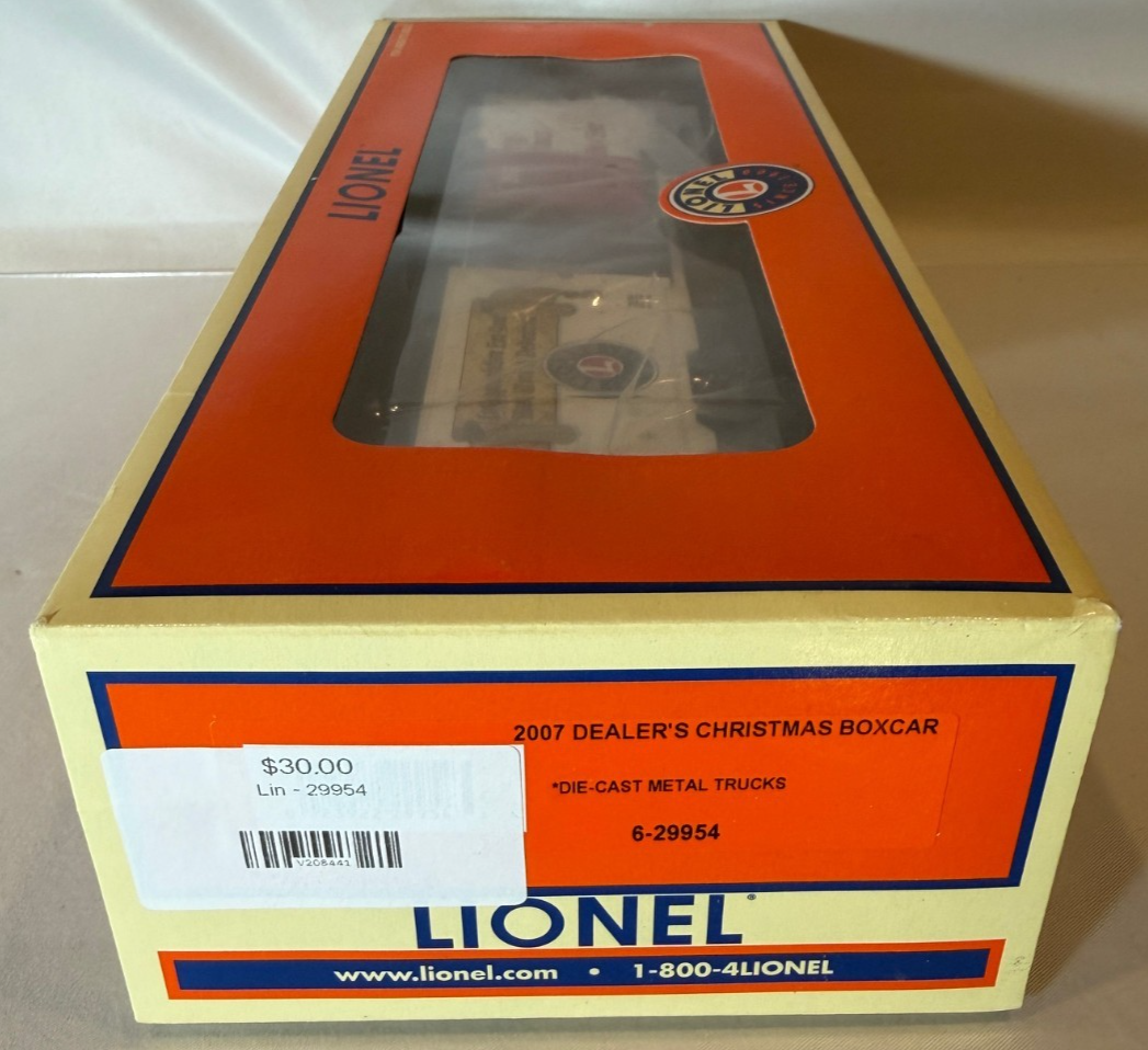 Lionel 6-29954 2007 Dealer's Christmas Box Car Die Cast 4