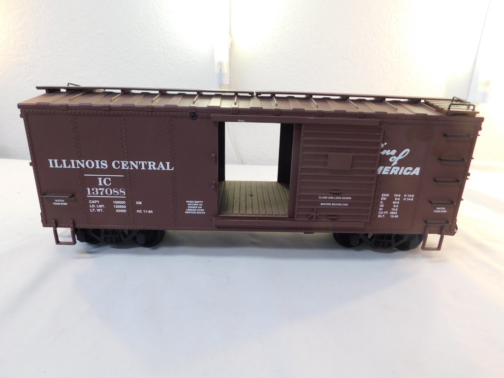 USA Trains R19087B G Scale Steel Box Car Illinois Central #1370883