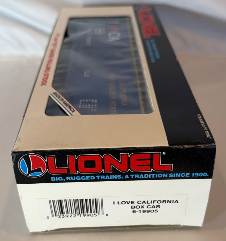 Lionel 19905 - O Scale I Love California Boxcar5