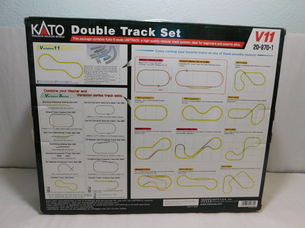 Kato 20-870-1 N Scale Unitrack Double Track Set, Variation 111
