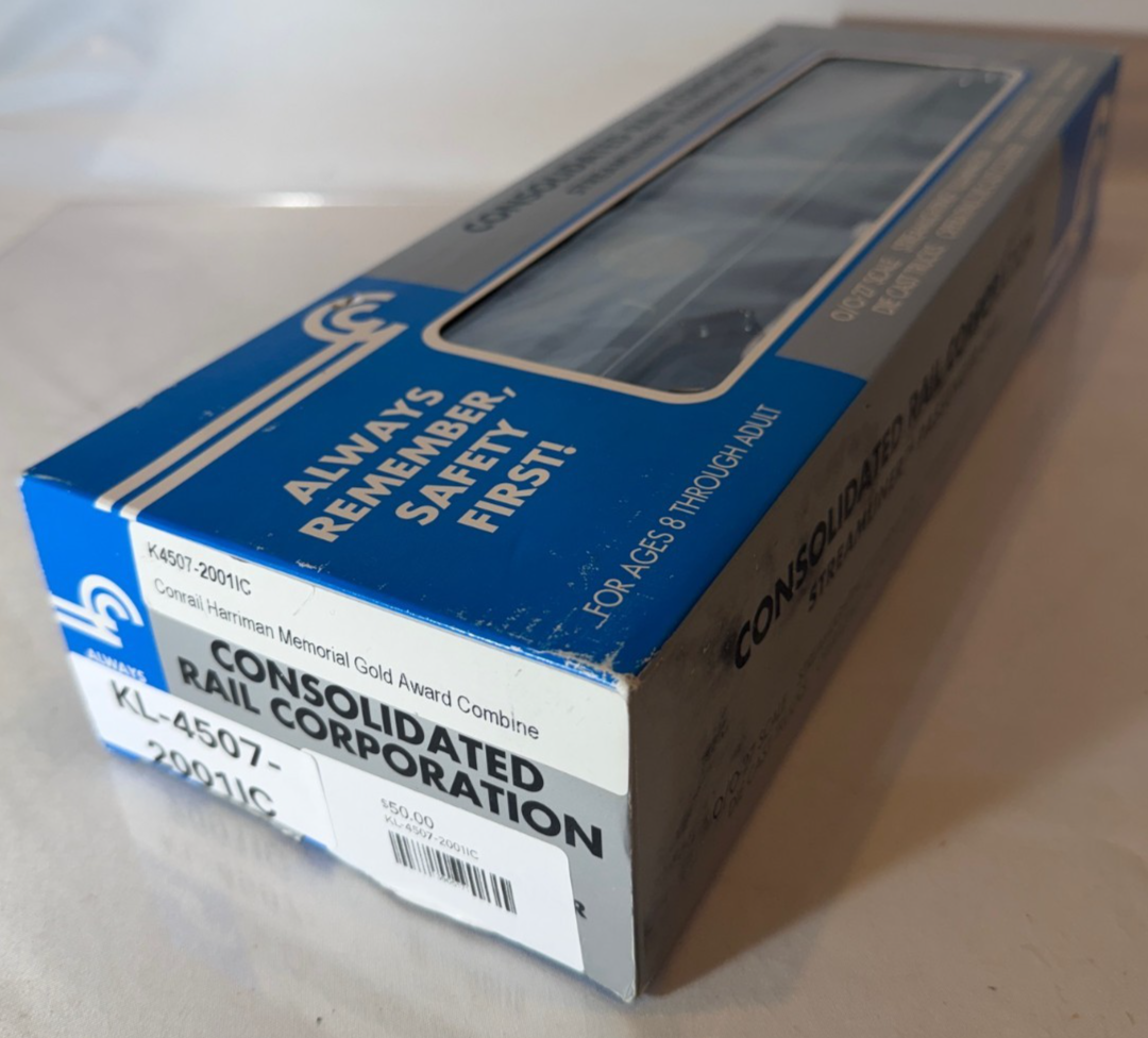 K-LINE 4507-201IC - O CONRAIL STREAMLINER PULLAN PASSENGER CAR 20011