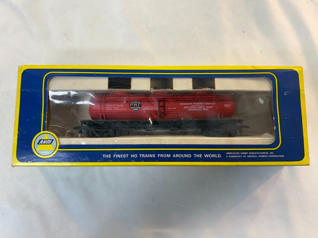 AHM 5480M HO Scale Red 3-Dome Tank Car Paper Makers Chem HPCX #38451