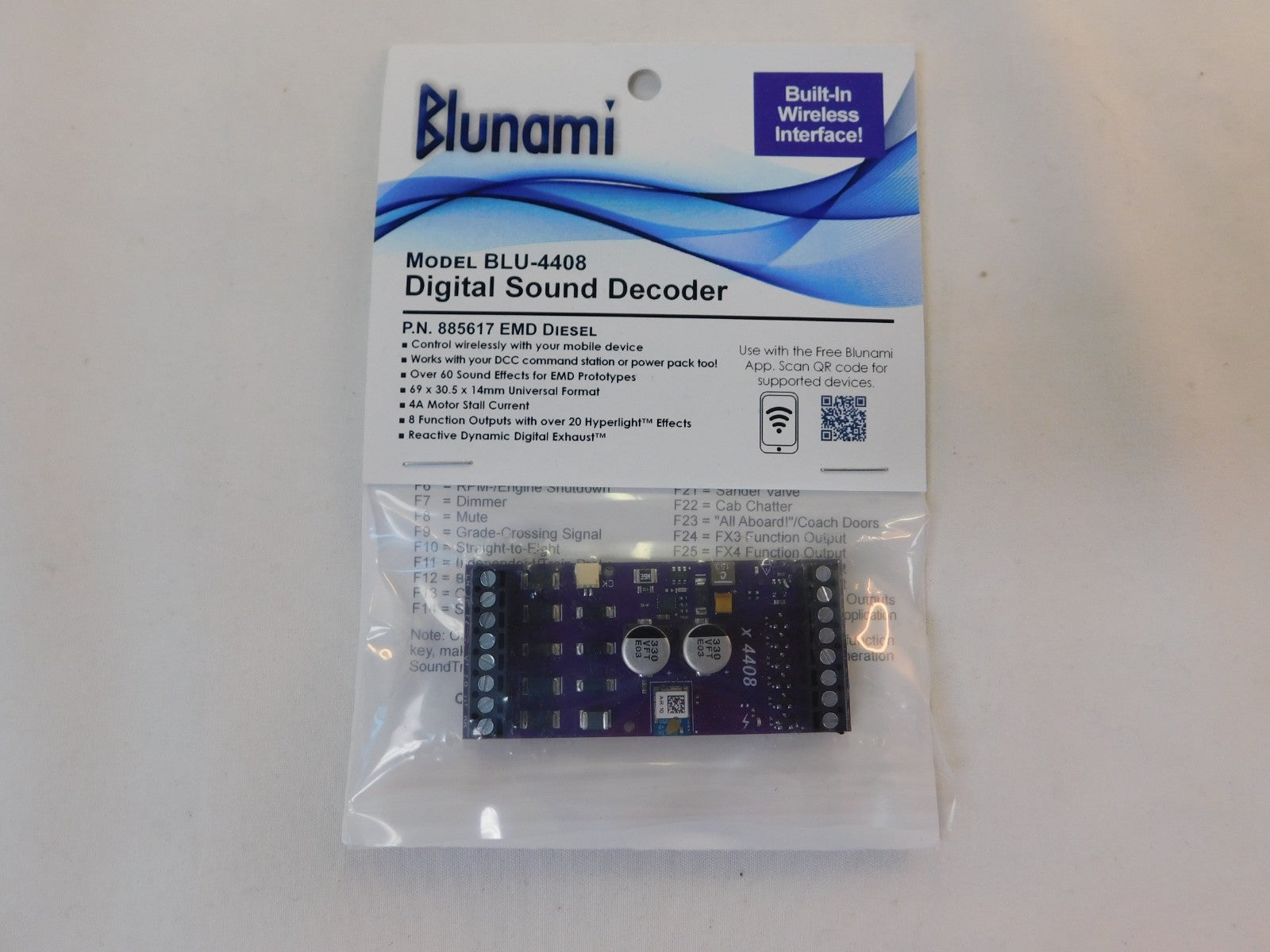 Soundtraxx Blunami 885617 EMD Diesel BLU-4408 Digital Sound Decoder0