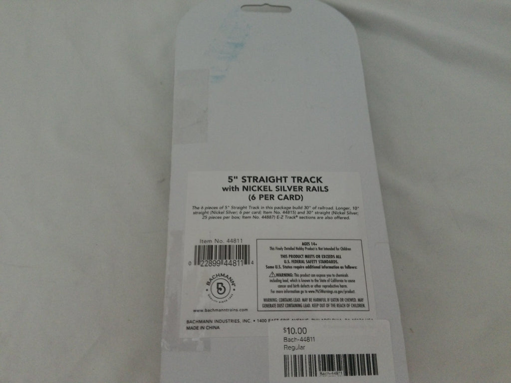 Bachmann - 5" Straight Track 6 Piece Bach-448114
