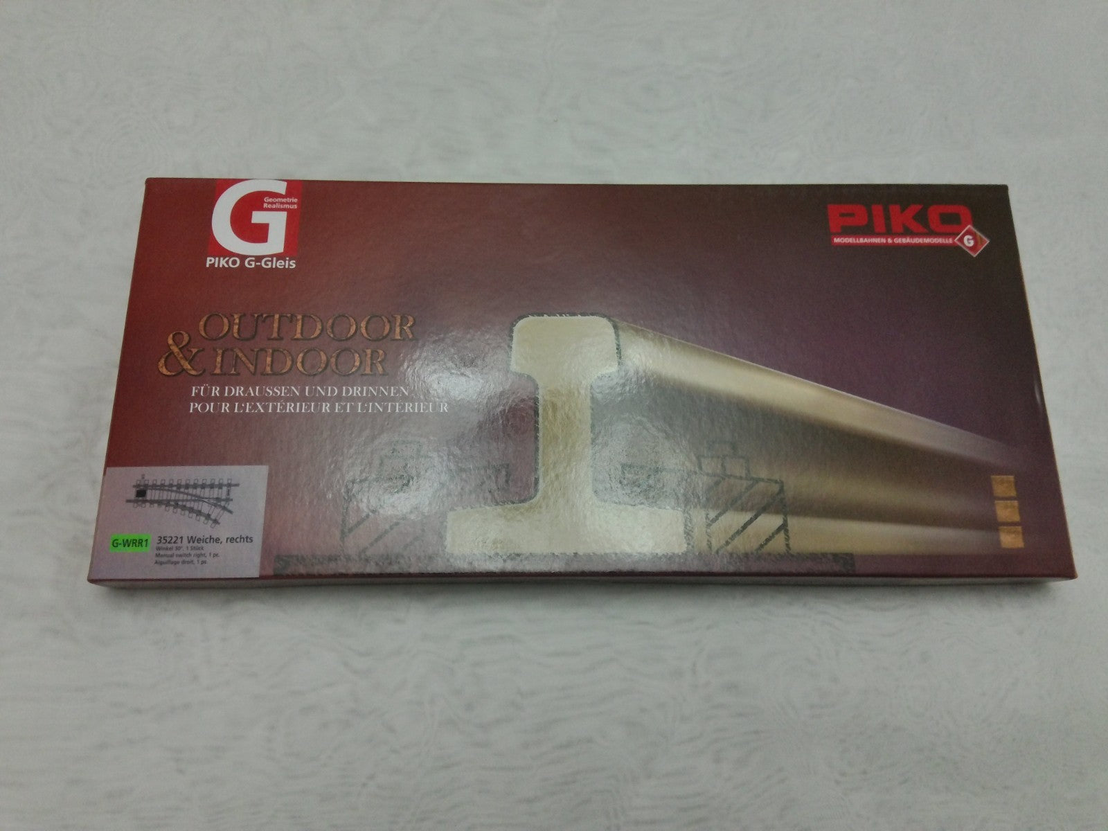 Piko 35221 G Scale Weichie, Rechts Tracks0