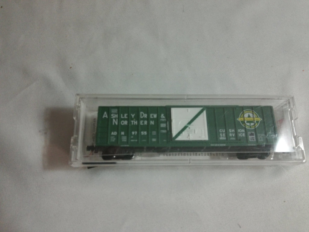 N Scale Micro Trains 50' Rib Side Boxcar Ashley Drew & Northern #255900
