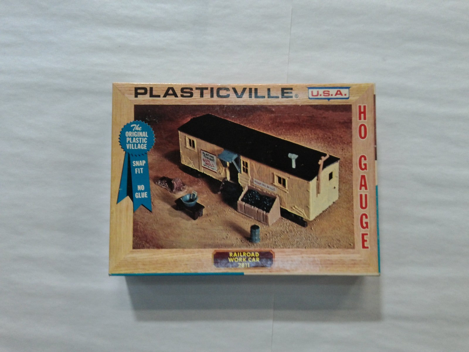 Bachmann 2811 HO Scale Plasticville Railroad Work Car0
