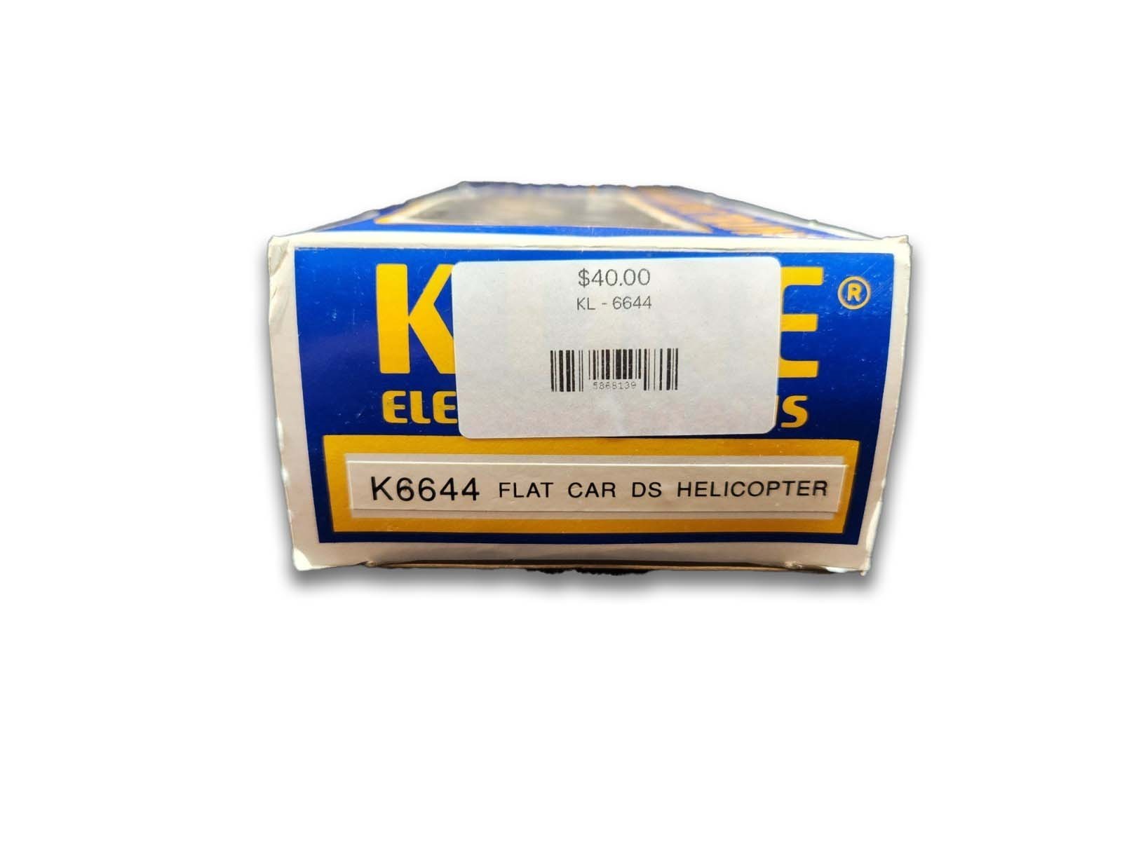 K Line 6644 - O Scale, Flat Car Freight with Helicopter4