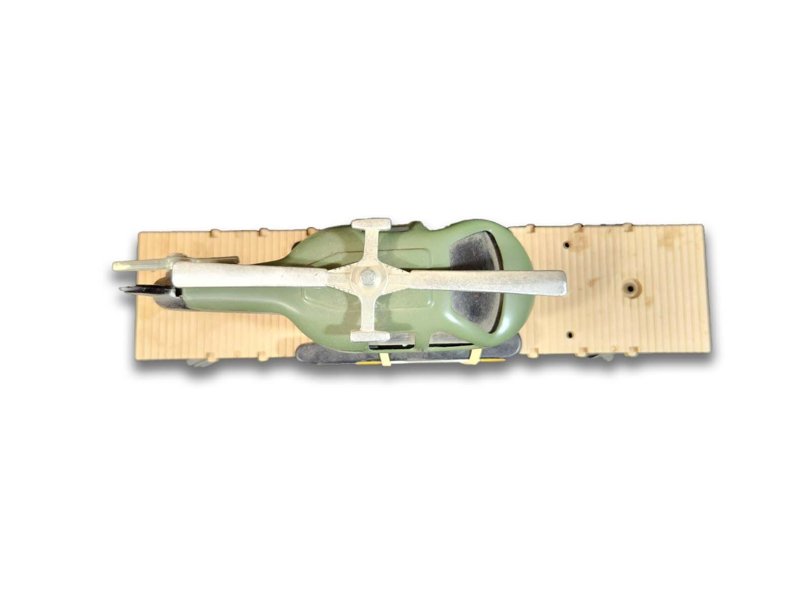 K Line 6644 - O Scale, Flat Car Freight with Helicopter2