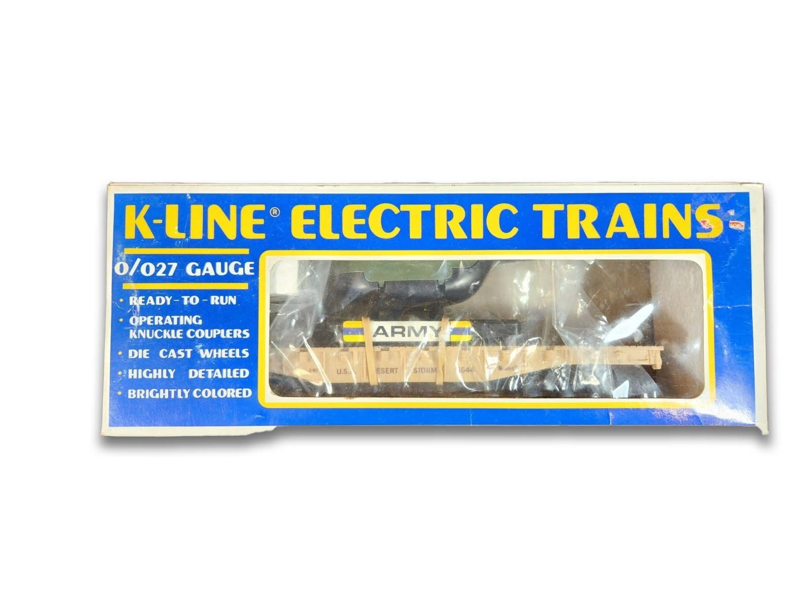 K Line 6644 - O Scale, Flat Car Freight with Helicopter3