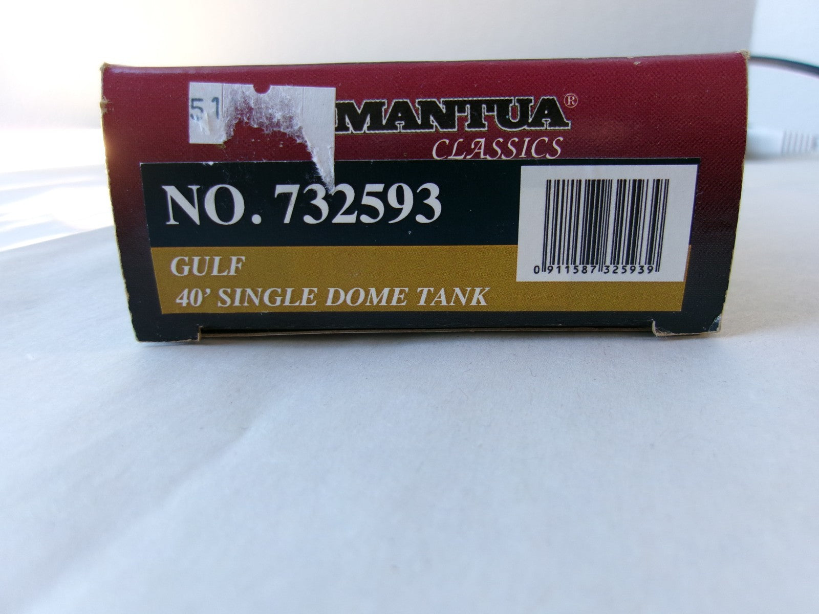 Model Power Mantua Classics 732593 HO Scale 40' Single Dome Tank, Gulf #155922