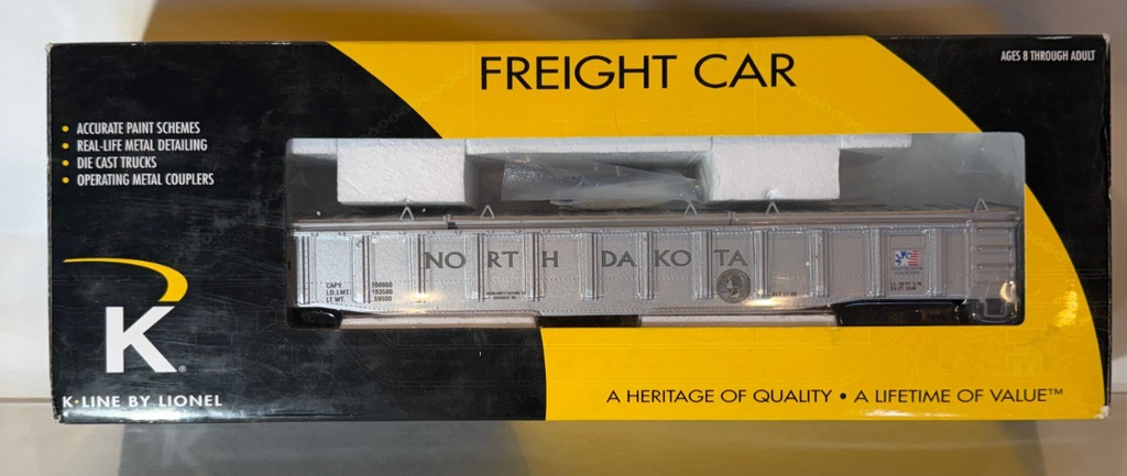 K-Line 21141 - North Dakota State Quarter Die Cast Gondola Bank0