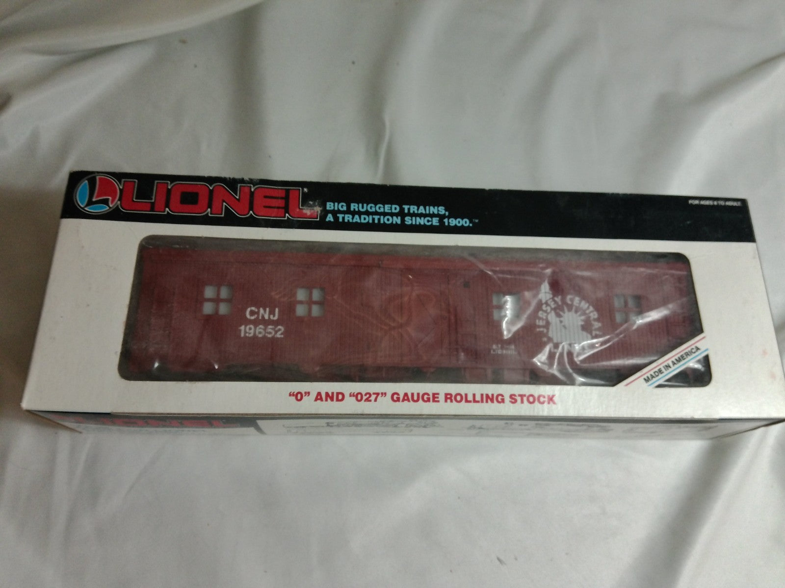 Lionel O Gauge Jersey Central Lines CNJ Bunk Car Road #19652 Used In Box1