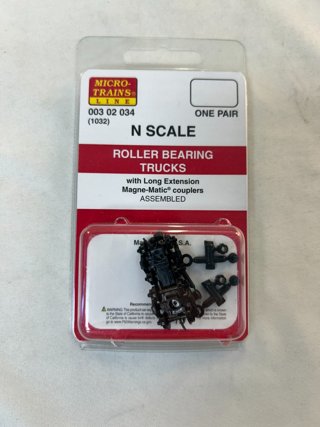 Micro Trains 003 02 034 (1032) N Sacle Roller Bearing Trucks (1 Pair)0