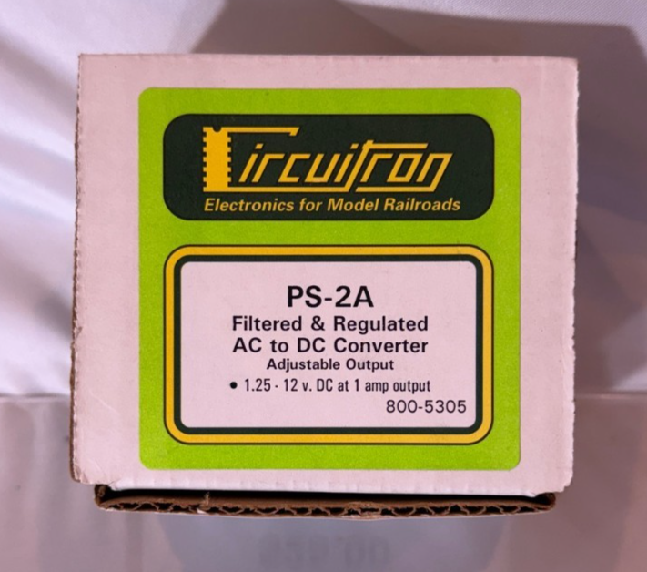 Circuitron, All Scales, 800-5305 PS-2A Filtered & Regulated AC to DC0
