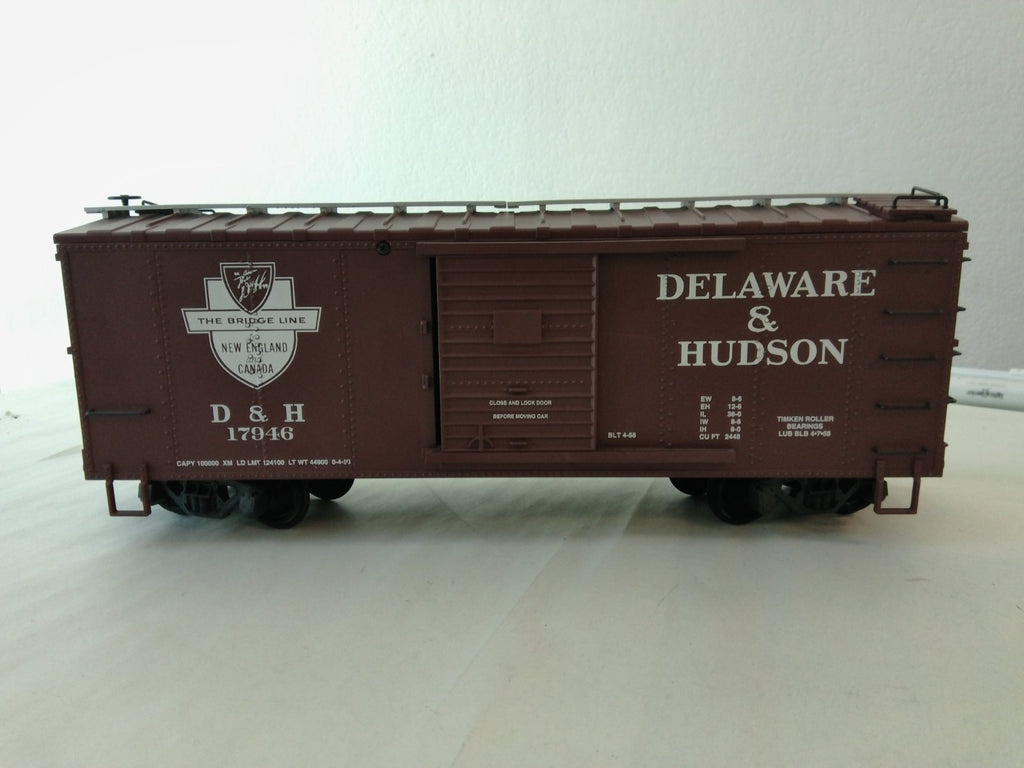 USA Trains R19107B G Scale Steel Box Car Delaware & Hudson #179460