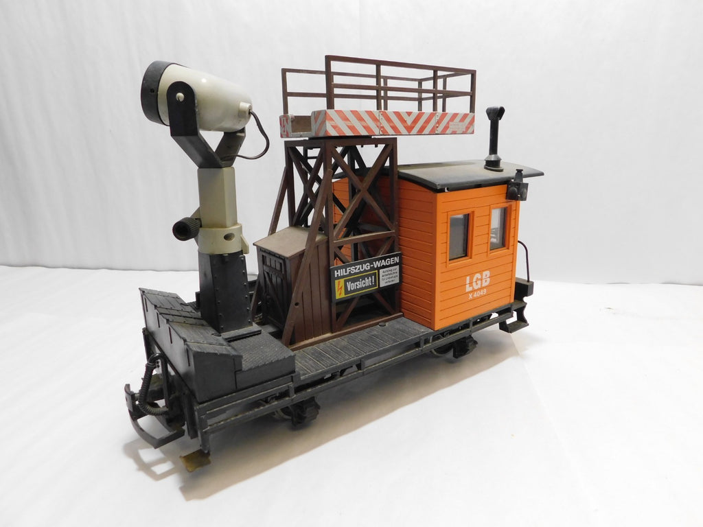 LGB 4049 G Scale Operating Searchlight Car w/ Metal Wheels5