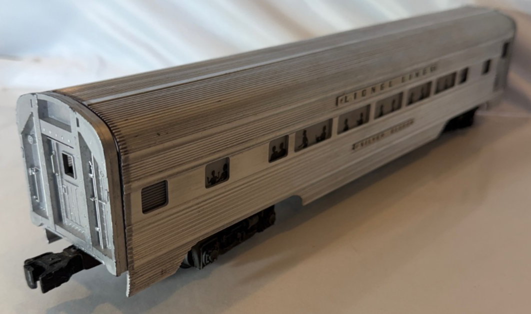 Vintage 1960 Lionel Lines Silver Bluff Aluminum Observation Car # 25342
