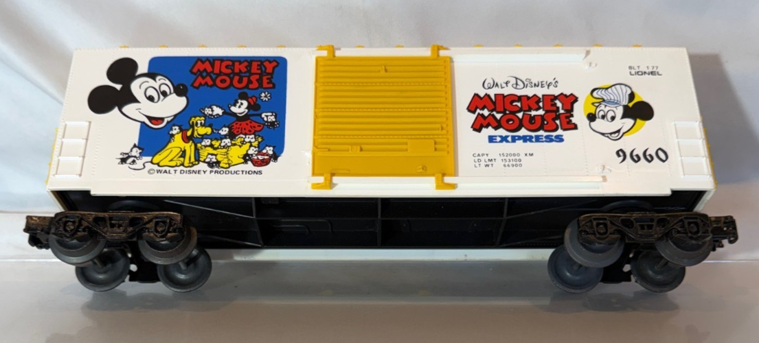 Lionel Walt Disney's Mickey Mouse Express Hi Cube Box Car 6-96604