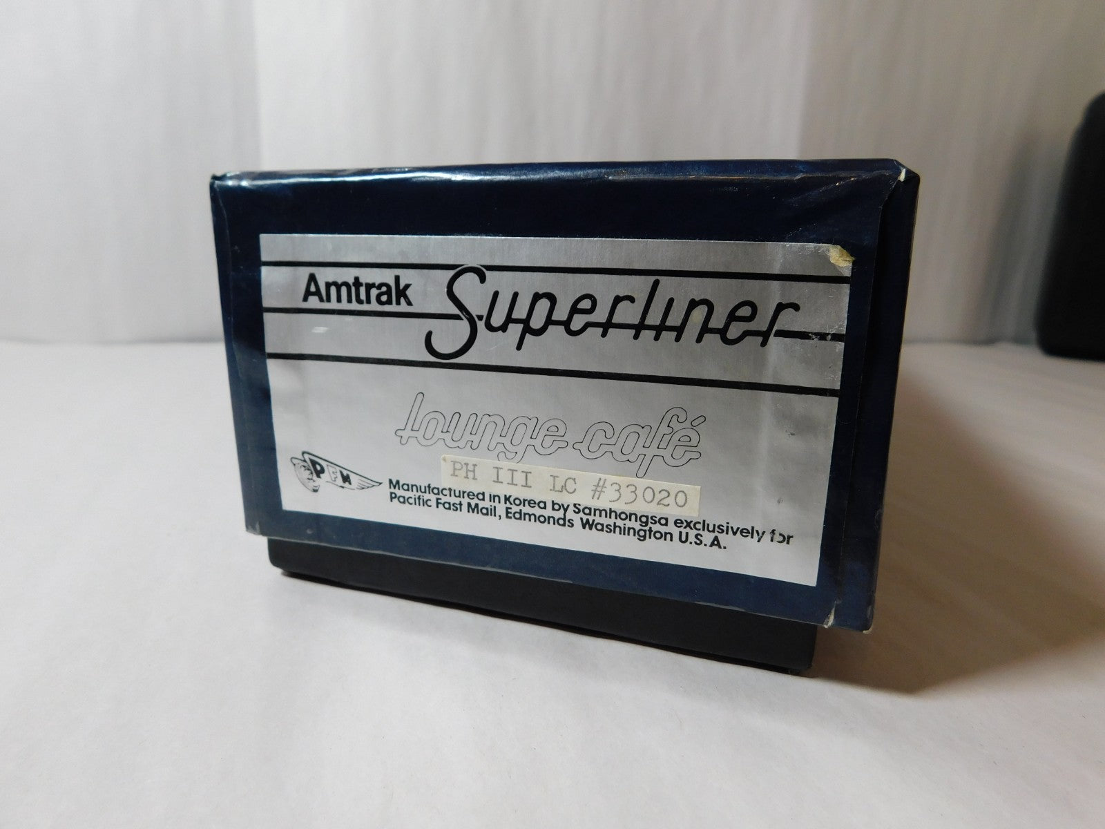 PFM Samhongsa PH III LC HO Scale Amtrak Superliner, Lounge Cafe #33020 BRASS1