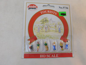 Model Power 5736 HO Scale Hand Painted Figures, Tourists