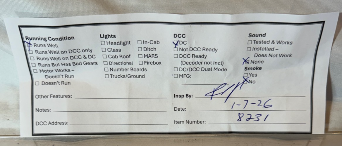 HO Scale DC #8231 Train Car - Unknown Brand4