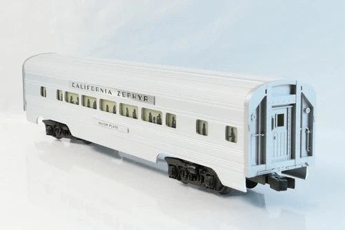 Williams O Scale California Zephyr "Silver Plate" Passenger Car No Box2