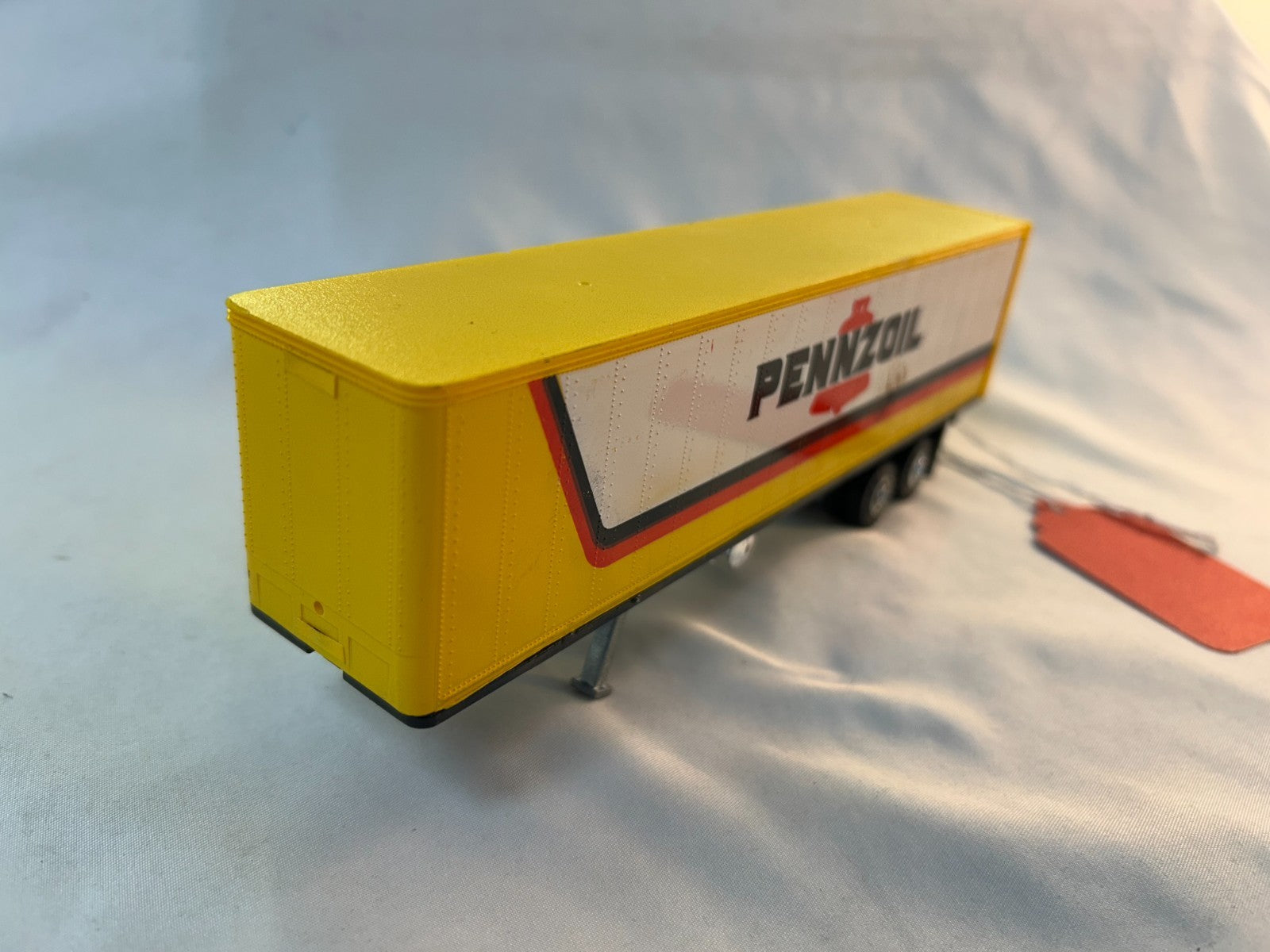 Unknown Brand O Scale Yellow Trailer, Pennzoil1