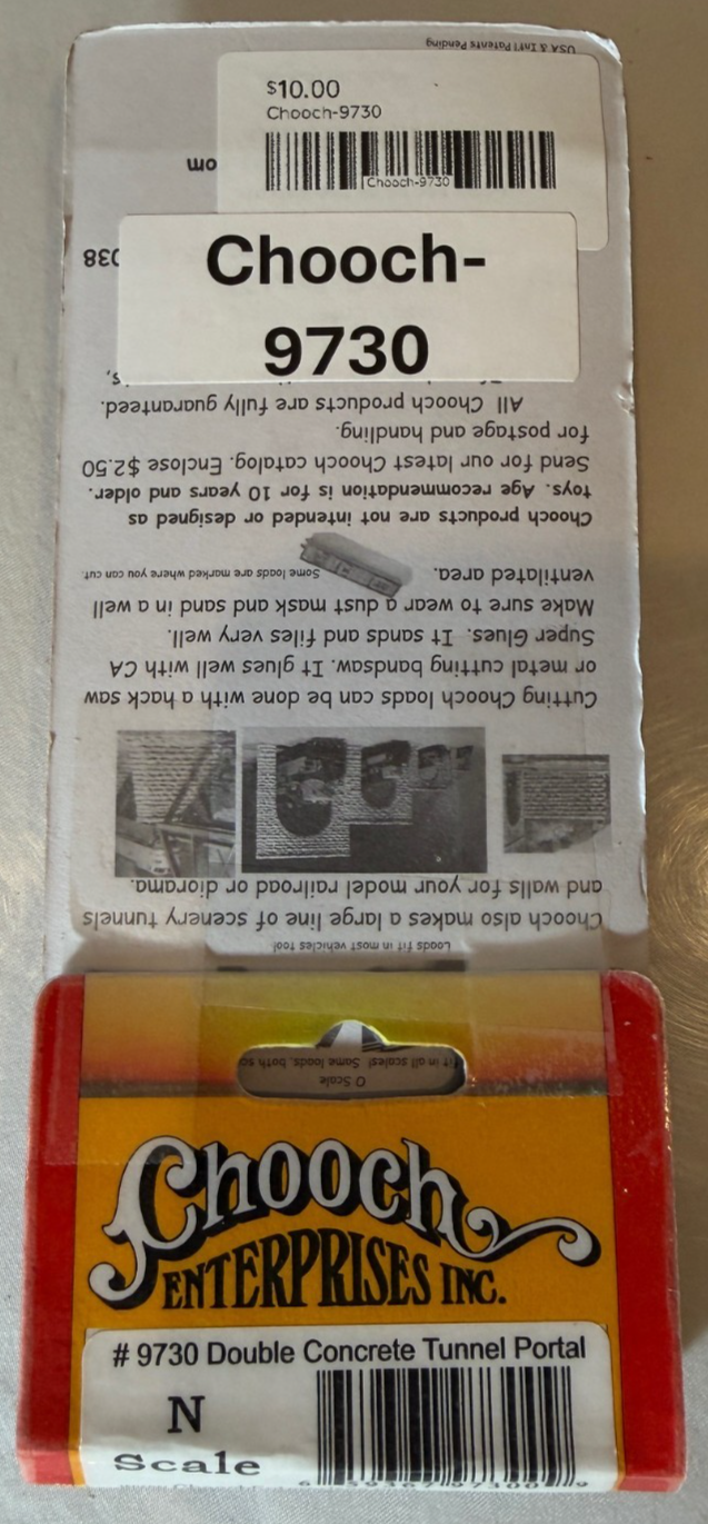 Chooch 9730 - N Scale Double Concrete Tunnel Portal1
