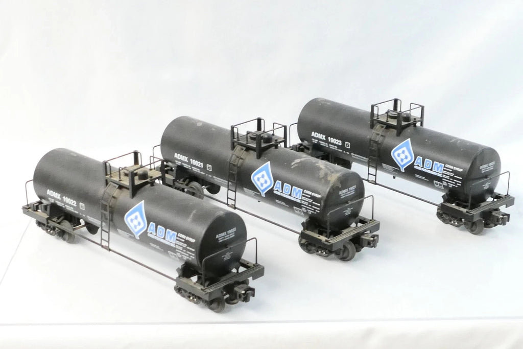 Lionel O Gauge ADM Unibody Tank Car 3-Pack - Used W/Box - #19021 #19022 #190230