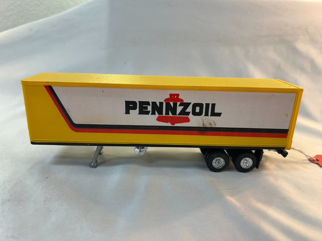 Unknown Brand O Scale Yellow Trailer, Pennzoil0