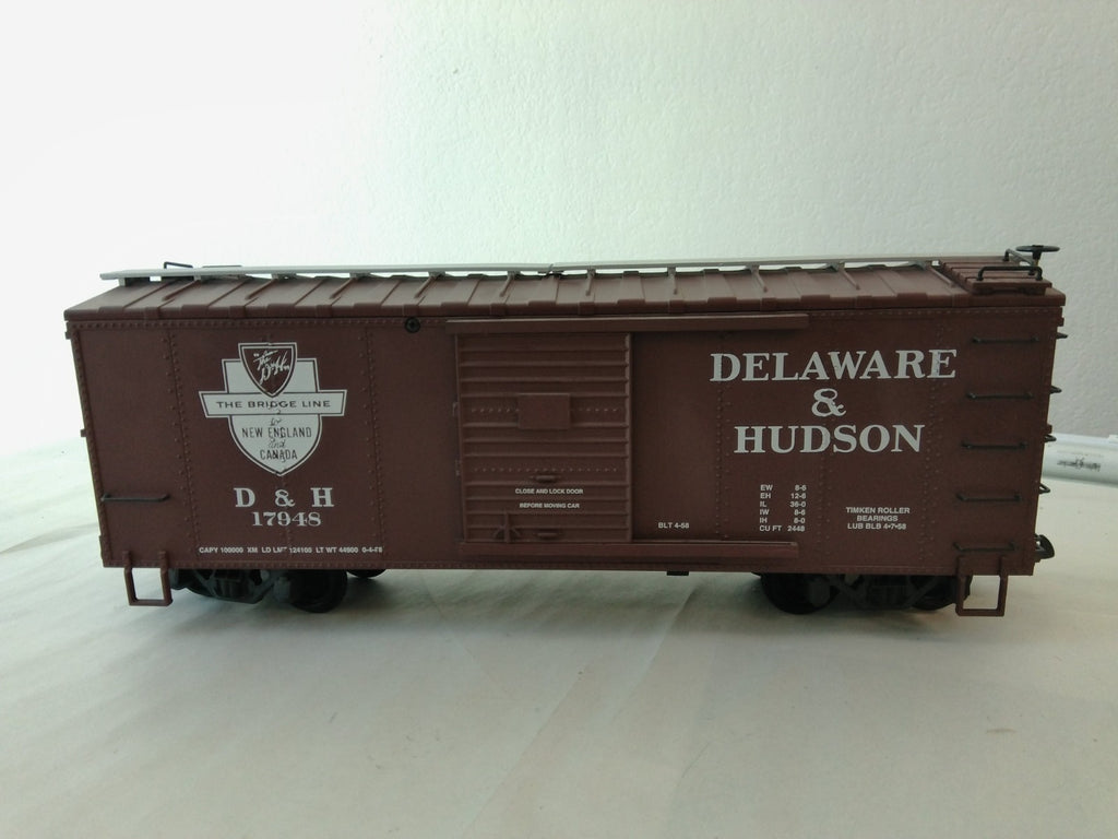 USA Trains R19107D G Scale Steel Box Car Delaware & Hudeson #179480