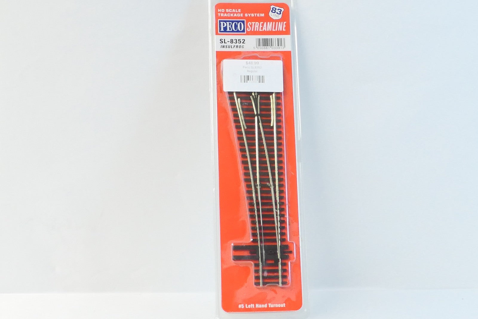 Peco SL-8352 HO Scale Track #5 Left Hand Turnout0