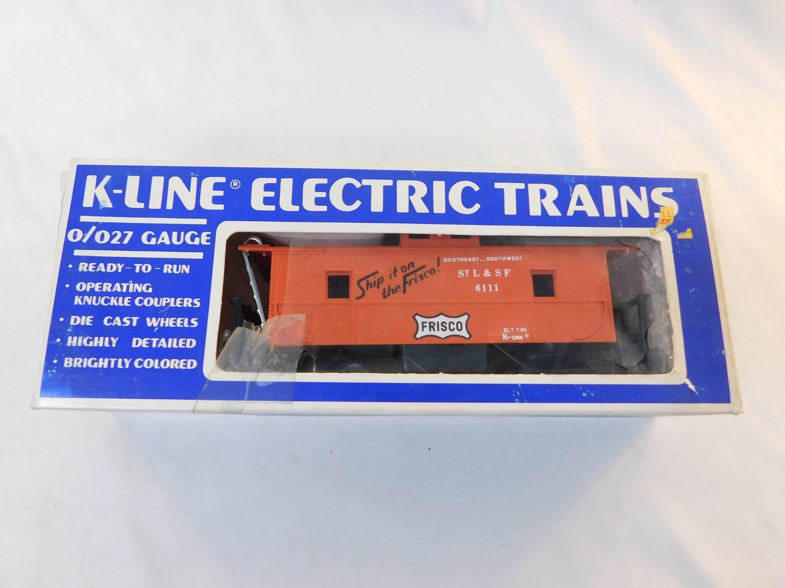 K-Line Electric Trains 6111 O Scale Caboose, Frisco STL&SF #61111