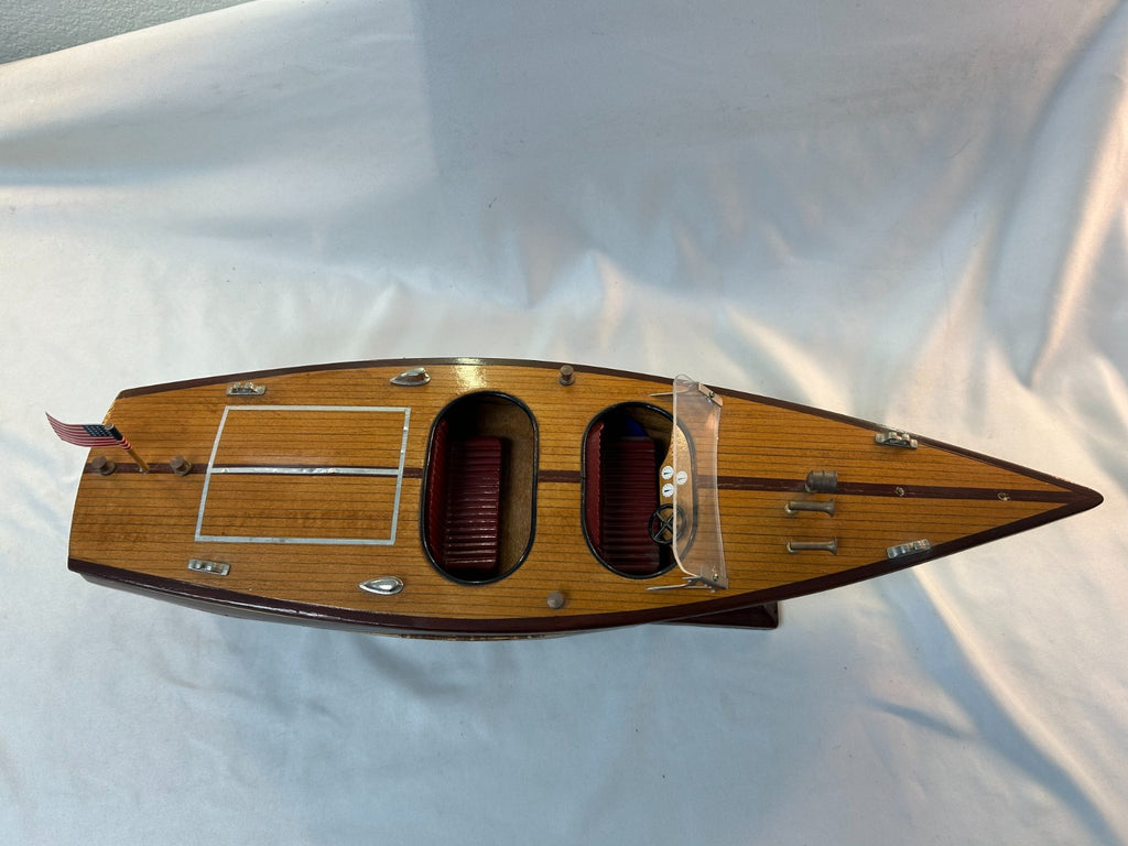 Dean & Dean 1998 20" Chris Craft Wooden Boat, Handmade *FREE SHIPPING*1
