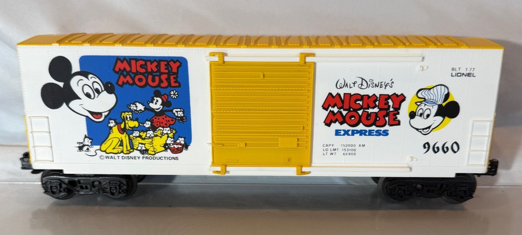 Lionel Walt Disney's Mickey Mouse Express Hi Cube Box Car 6-96601