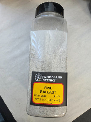 Woodland Scenics B1374 Fine Ballast, Light Gray, 57.7 Cu. In.