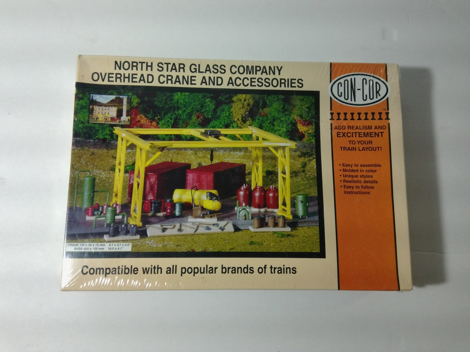 Con Cor 002-009072 HO Scale North Star Glass Company Overhead Crane0