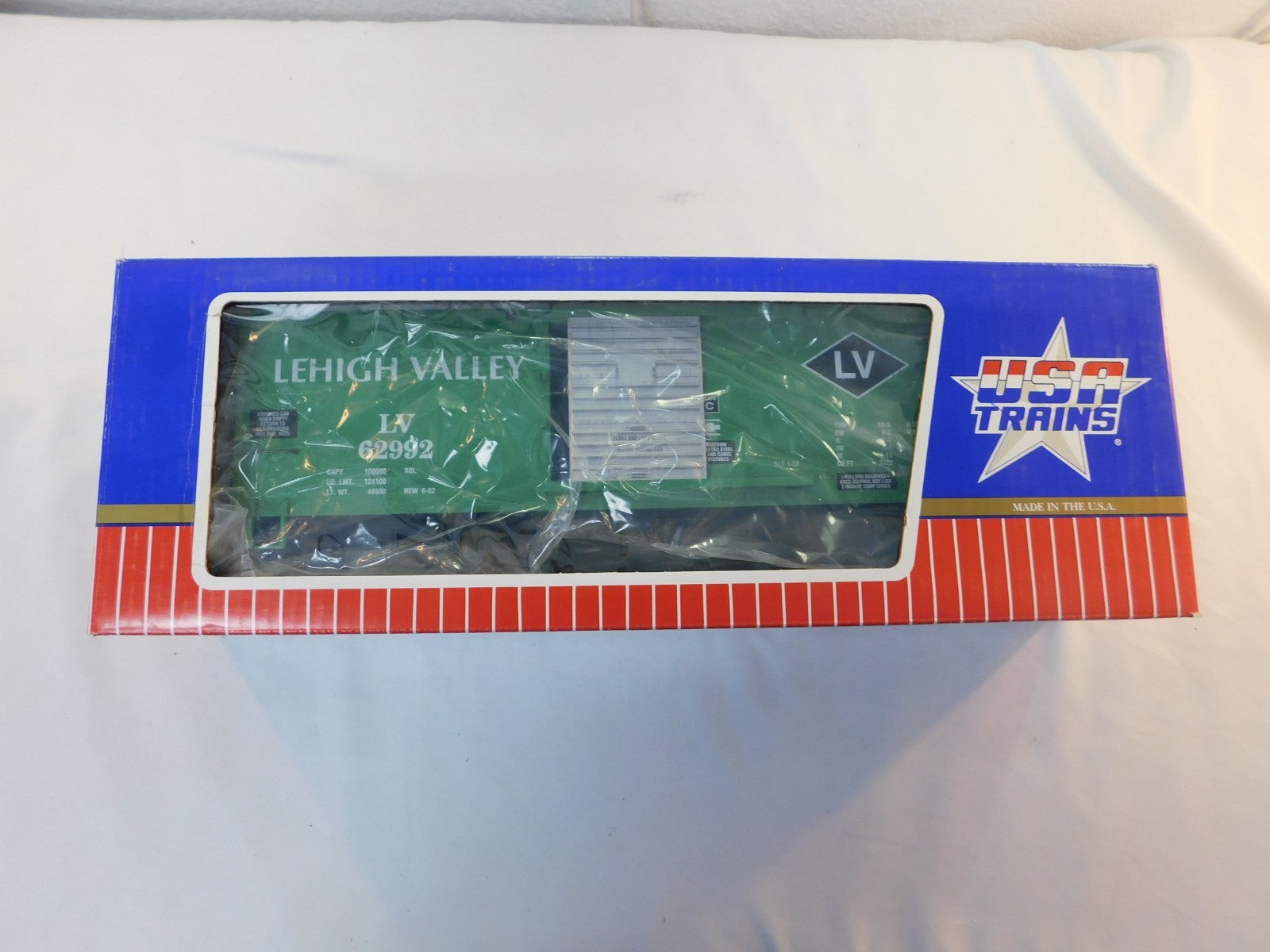 USA Trains 19060A G Scale Steel Box Car Lehigh Valley #629921